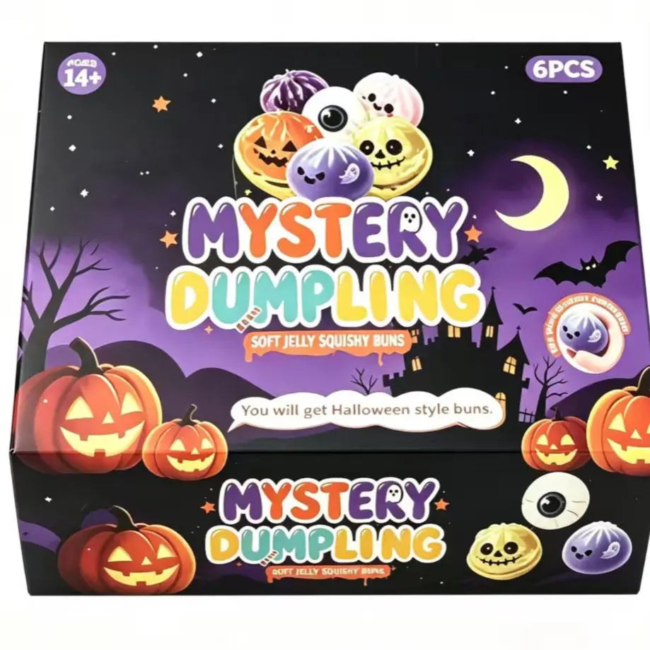 Cute Halloween Scary Ghost Maruko Squeeze Toy Set, Portable Stress-Relief Hand Squeeze Toys, Perfect Halloween Party Treat Bag Fillers and Holiday Gifts