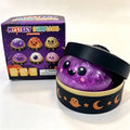 Cute Halloween Scary Ghost Maruko Squeeze Toy Set, Portable Stress-Relief Hand Squeeze Toys, Perfect Halloween Party Treat Bag Fillers and Holiday Gifts