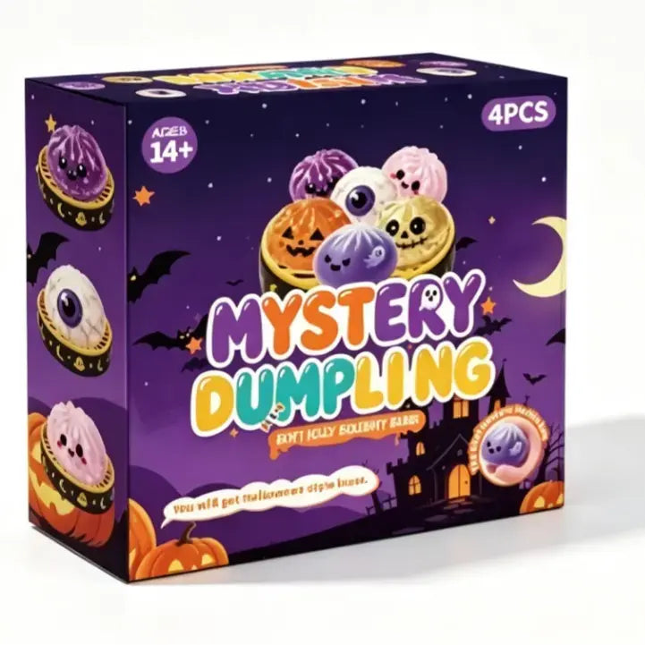 Cute Halloween Scary Ghost Maruko Squeeze Toy Set, Portable Stress-Relief Hand Squeeze Toys, Perfect Halloween Party Treat Bag Fillers and Holiday Gifts